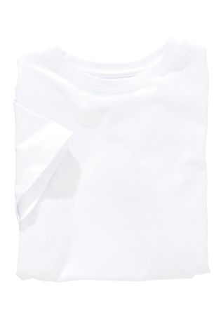 White Short Sleeve T-Shirts Two Pack (3-16yrs)